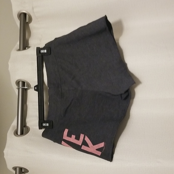 PINK gray and pink terry cloth lounge shorts size XS - Picture 2 of 3